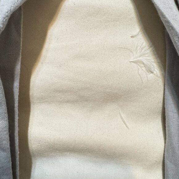 Pottery Barn 20x20 Paisley Decorative Pillow Cover Silk Cotton Blend Gray Gold - Picture 10 of 11